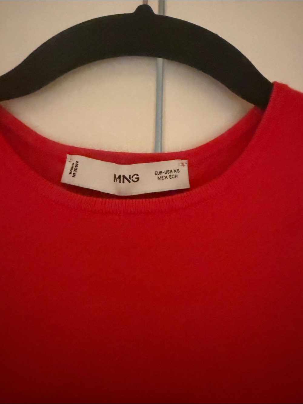 Mango Bright Red Cropped Ribbed Tank - Picture 3 of 3